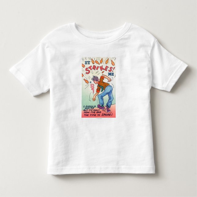 Camiseta Isso Me Ataca, Boliche De Cartoon (Frente)