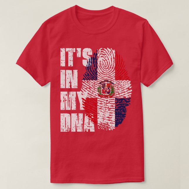 Camiseta ISSO NO MEU DNA, Garota Dominicana da República Do (Frente do Design)
