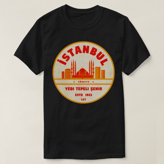 Camiseta Istambul Turquia 13 (Frente do Design)