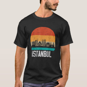 Camiseta Istambul Turquia Retro Vintage Sunset Skyline Ista