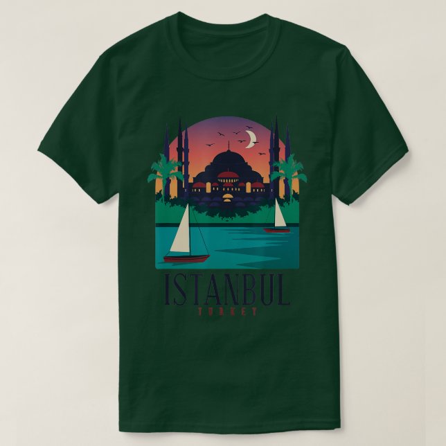 Camiseta Istambul Turquia viagem viajando império otomano (Frente do Design)
