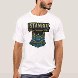 Camiseta Istanbul Bosphorus Art – Where Continents Meet