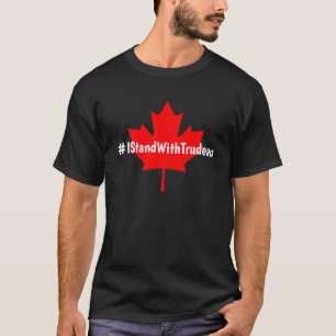 Camiseta #IStandWithTrudeau Hashtag Trudeau Liberals Canad