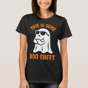 Camiseta Isto é alguma folha de boo fantasma legal engraçad