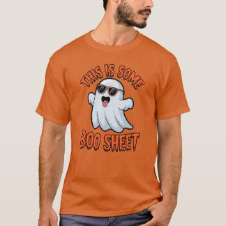 Camiseta Isto É Alguma Folha de Boo Halloween Divertido
