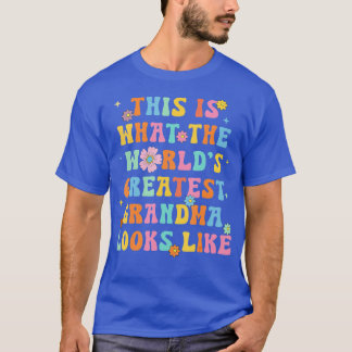 Camiseta Isto é como ele parece a vovó maior do mundo
