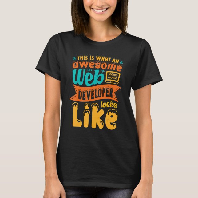 Camiseta Isto É Como Se Parece Um Fantástico Desenvolvedor  (Frente)