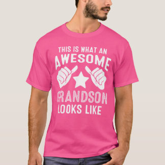 Camiseta Isto é como um neto incrível se parece amigo