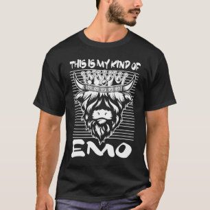 Camiseta isto é o meu tipo de gado das Terras Altas emo