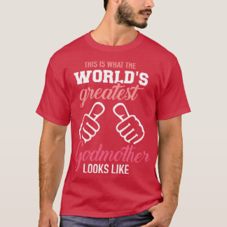 Camiseta Isto é o que a melhor madrinha do mundo parece