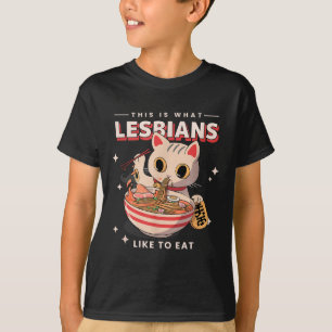 Camiseta Isto É O Que As Lésbicas Gostam De Comer - Capa De