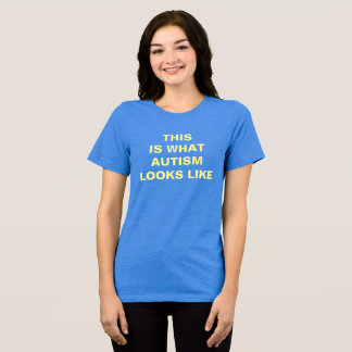 Camiseta Isto É O Que O Autismo Parece Ser A Consciência Do