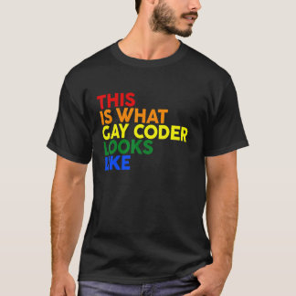 Camiseta Isto É O Que O Codificador De Gay Parece Com A Chu