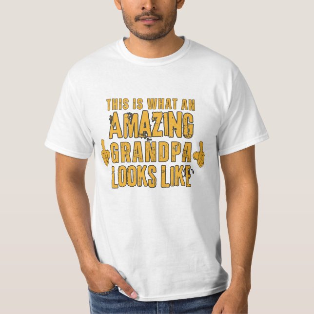 Camiseta Isto é o que parece um avô incrível (Frente)