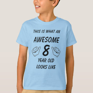 Camiseta Isto é o que parece uma criança incrível de 8 anos