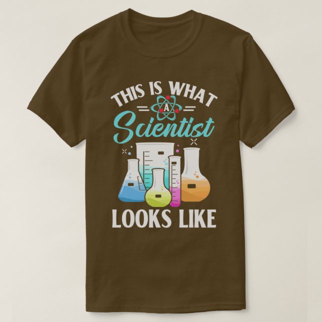 Camiseta Isto É O Que Um Cientista Se Parece Com Ficheiros  (Frente do Design)