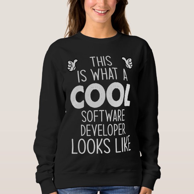 Camiseta Isto É O Que Um Desenvolvedor De Software Legal Pa (Frente)