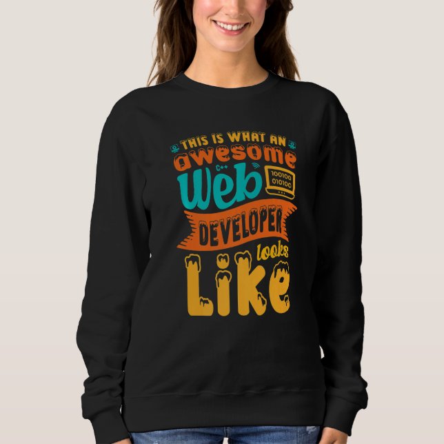 Camiseta Isto É O Que Um Espetacular Desenvolvedor Da Web S (Frente)