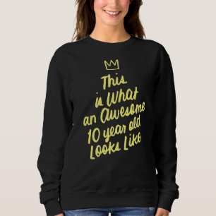 Camiseta Isto É O Que Um Menino De 10 Anos Incrível Parece