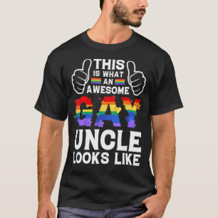 Camiseta Isto É O Que Um Tio Gay Parece Um Orgulho Lgbtq