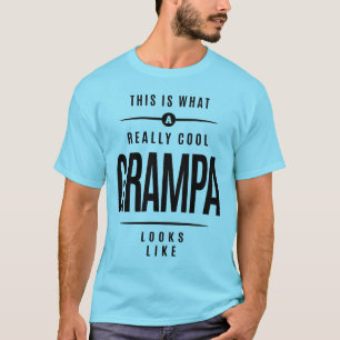 Camiseta Isto é o que um vovô realmente Legal parece
