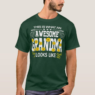Camiseta Isto É O Que Uma Avó Fantástica Parece Mais Divert