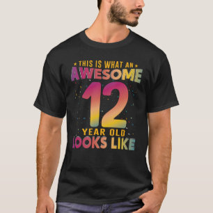 Camiseta Isto É O Que Uma Criança Incrível De 12 Anos Parec