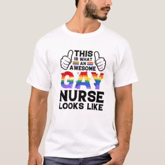 Camiseta Isto É O Que Uma Enfermeira De Gay parece Como Um 