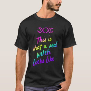 Camiseta Isto É O Que Uma Verdadeira Bruxa Se Parece Com Wi