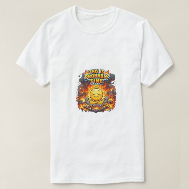 Camiseta Isto é Provavelmente. (Frente do Design)