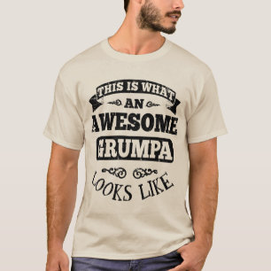 Camiseta Isto é que Grumpa impressionante olha como