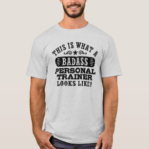 Camiseta Isto é que instrutor pessoal de Badass olha como