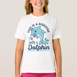Camiseta Isto É um Disfarce Eu Sou Realmente um Golfinho