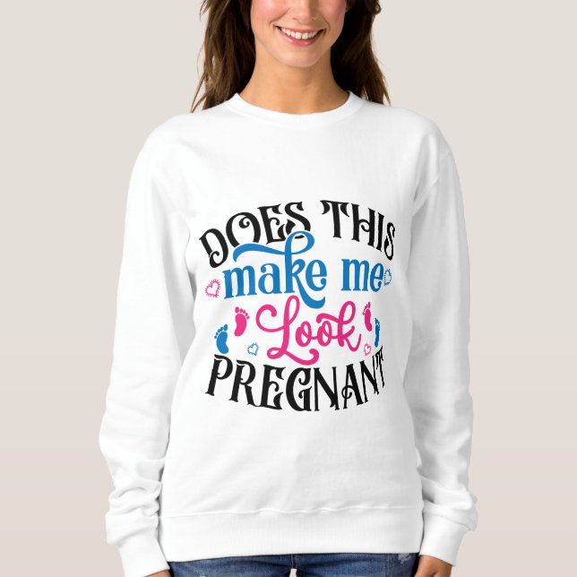 Camiseta Isto Faz-Me Parecer Grávida? (Frente)