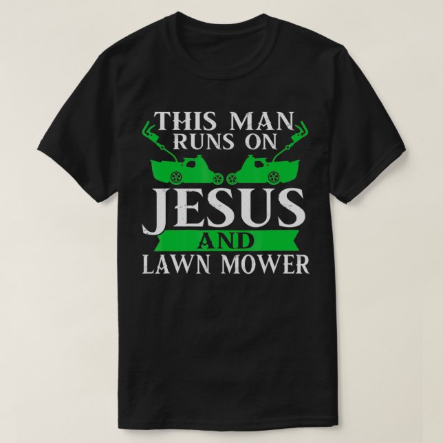 Camiseta Isto Funciona Com Jesus E Leão, Corredor De Banho (Frente do Design)