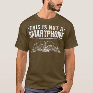Camiseta Isto Não É Um Livro De Smartphone Engraçado Lendo 