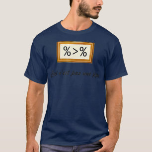 Camiseta Isto não é um pipe R Data Science Art History