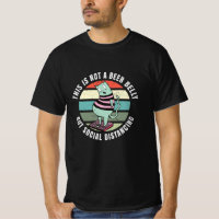 Isto não é uma barriga de cerveja, mas distanciame