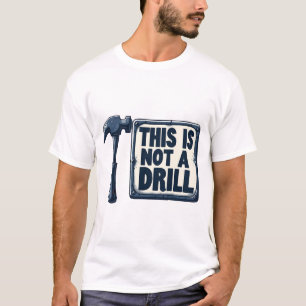 Camiseta Isto não é uma pilha - Engraçado Construção e troc