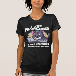 Camiseta IT admite humor estudante de ciências da computa