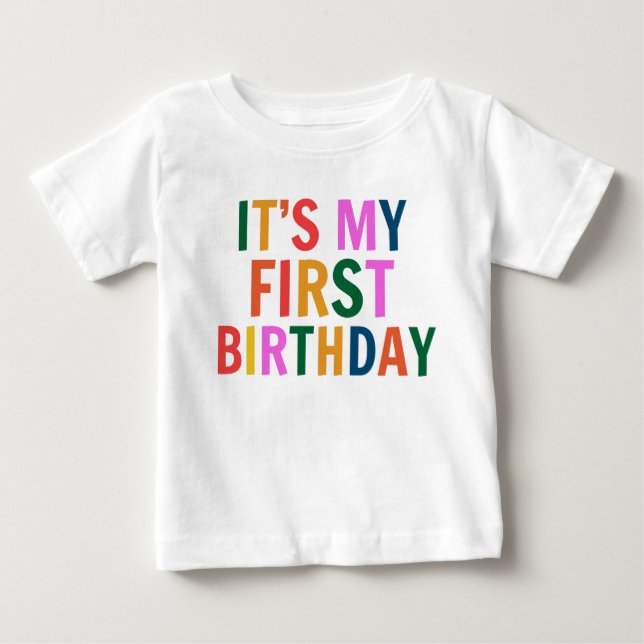 Camiseta  It’s My 1st Birthday (Frente)