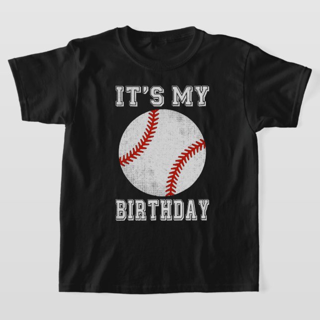 Camiseta It’s My Birthday Baseball Design (Postura )