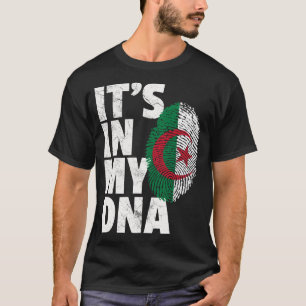 Camiseta IT_S NO MEU DNA Argelina Homens da Argélia