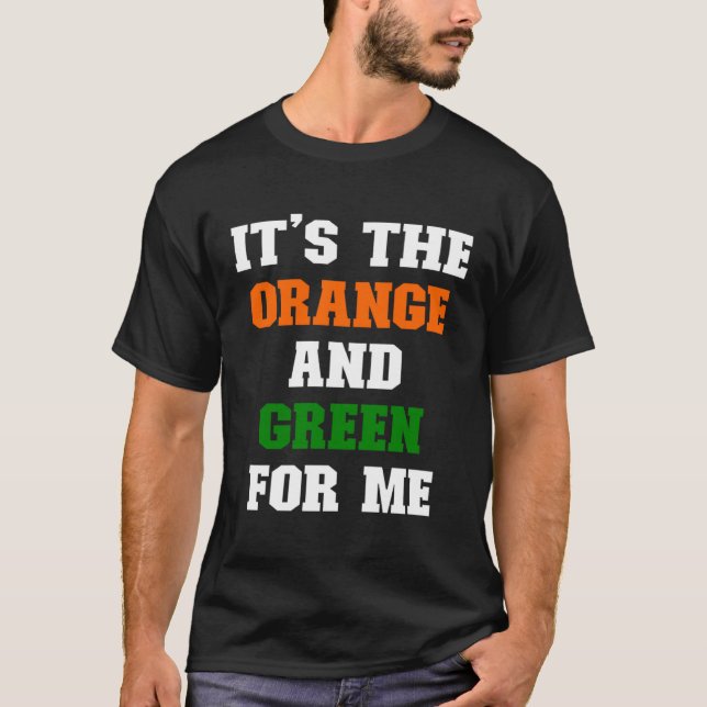 Camiseta It s The Orange and Green for me  HBCU (Frente)
