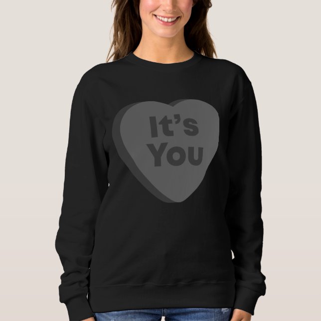 Camiseta It s You  Anti Valentines Day Goth Emo Candy Heart (Frente)