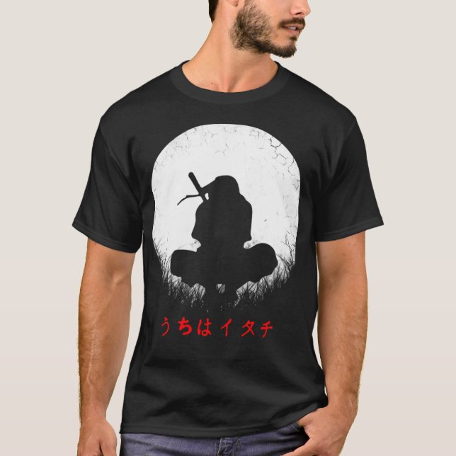 Camiseta Itachi Uchiha and golftote golf clubs  (Frente)