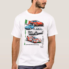 Camiseta Italia 1977 Classic Sports Car Vintage Poster Art