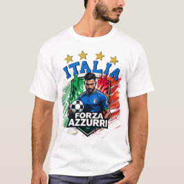 Camiseta Italia 4 Star Soccer Forza Azzurri