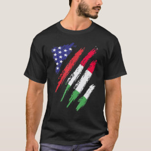 Camiseta Itália American Grown Flag USA Patriot Heritage Mo