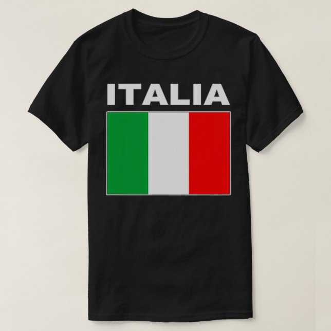 Camiseta Itália Bandeira Itália Legal Bandeiras italianas P (Frente do Design)